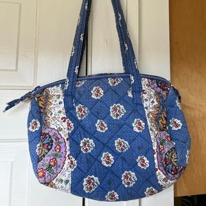 Blue Floral Purse
